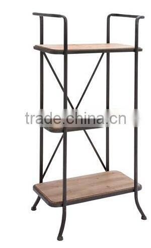Metal book Storage Shelf 3 Tier Shelf