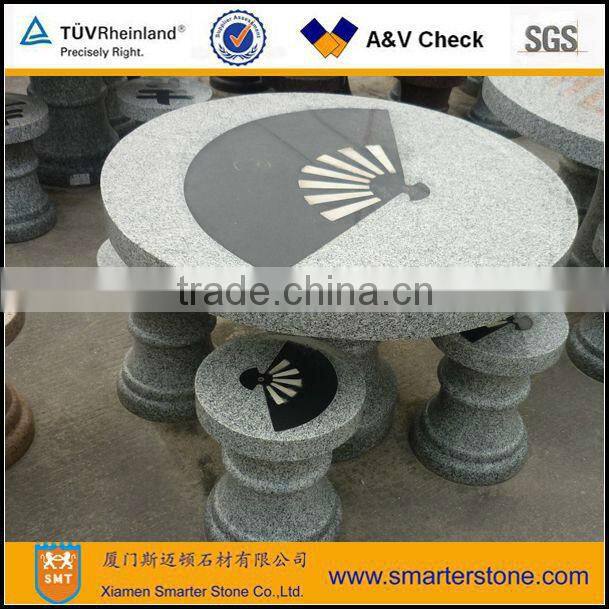 Classical round and square modern stone coffee table