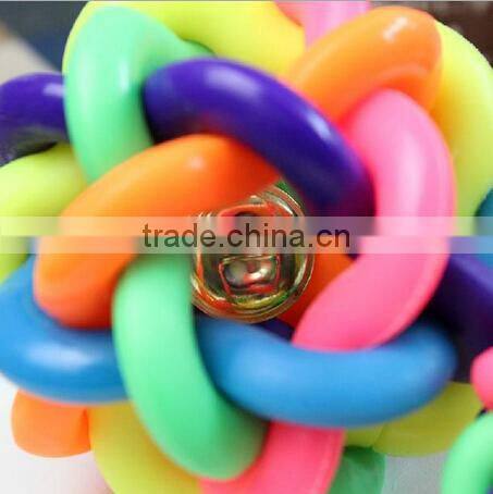 Flashing pet toys for cat and dog bouncing ball