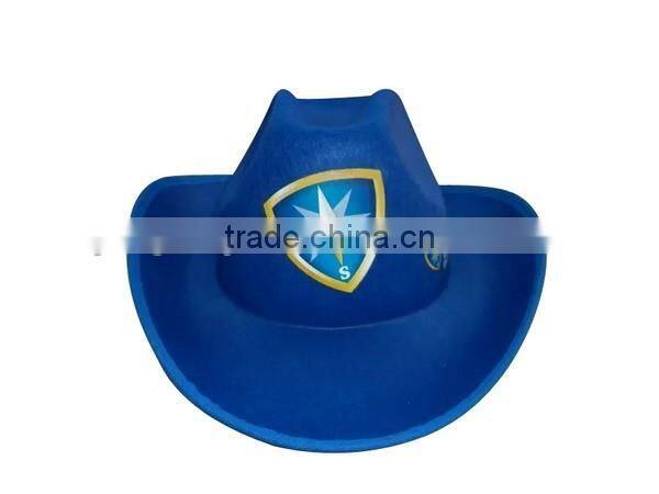 China cheap blue orange custom gentleman dad fitted wool felt cowboy hat wholesale print logo on sale
