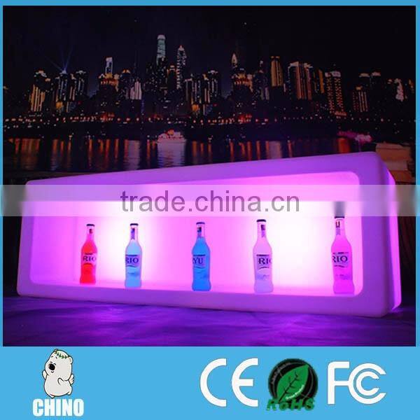 Led illuminated PE Plastic Bucket plastic ice buckets with lids battery