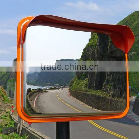 162682 Top Quality Security Stainless Steel Convex Mirror Roadway Safety Convex Mirror Square Convex Mirrror
