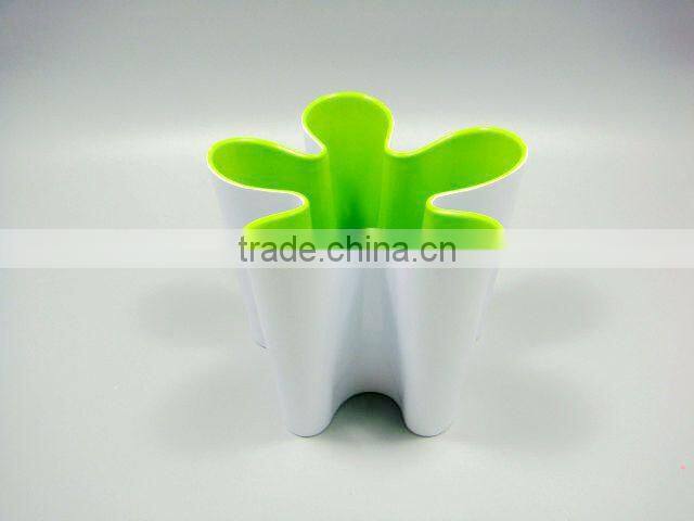 Flower shaped latest design melamine ware kitchen ware serving salad spoon and fork utensils