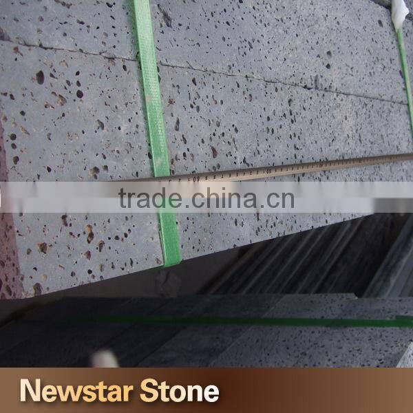 Sawn cut lava stone black lava rock price