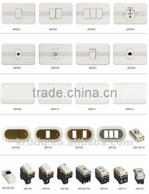 1 gang Telephone TV network data outlet socket