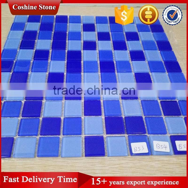 Fashion decorative swimming pool tile glass mirror mosaic