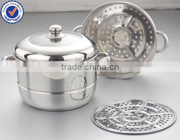 24cm Durablen 2 layers stainless steel food steamer pot for sale