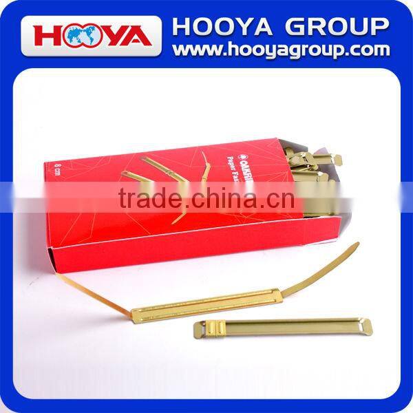 wholesale office and school 8cm high quality brass metal paper file fastener