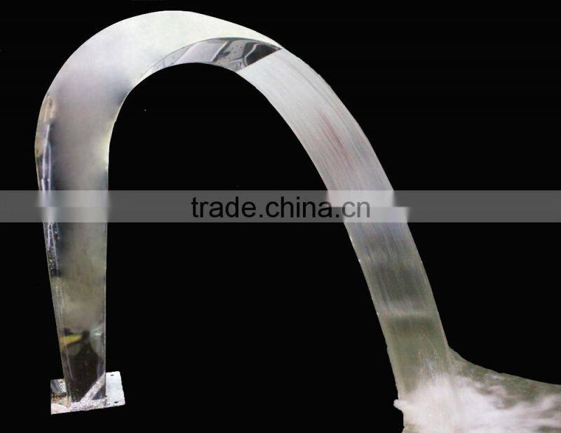 Factory Price Artificial Indoor Stainless Steel Waterfall in Massage Pool Spa pool