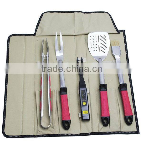 BQ-2102 7 pcs plastic handle bbq tools