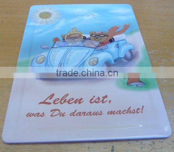 Metal Plaque with Folded Edge, Wall Sign