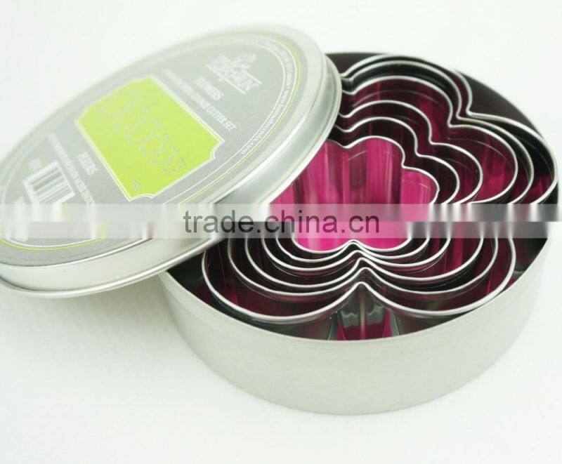47095 6pcs flowers stainless steel cookie cutter set