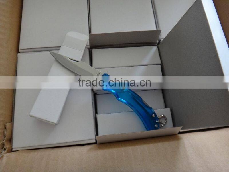 Folding Pocket Knife With Key Chain