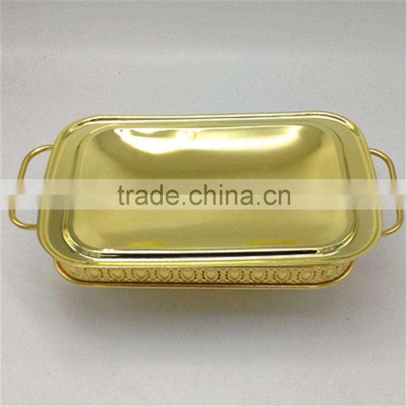 Best selling hotel buffet chafing dish food warmer with glass dish