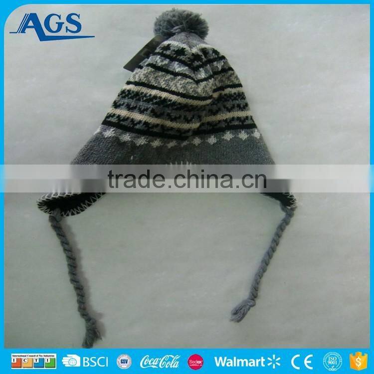 Girl Winter winter hat knitted beanies with String available in various design