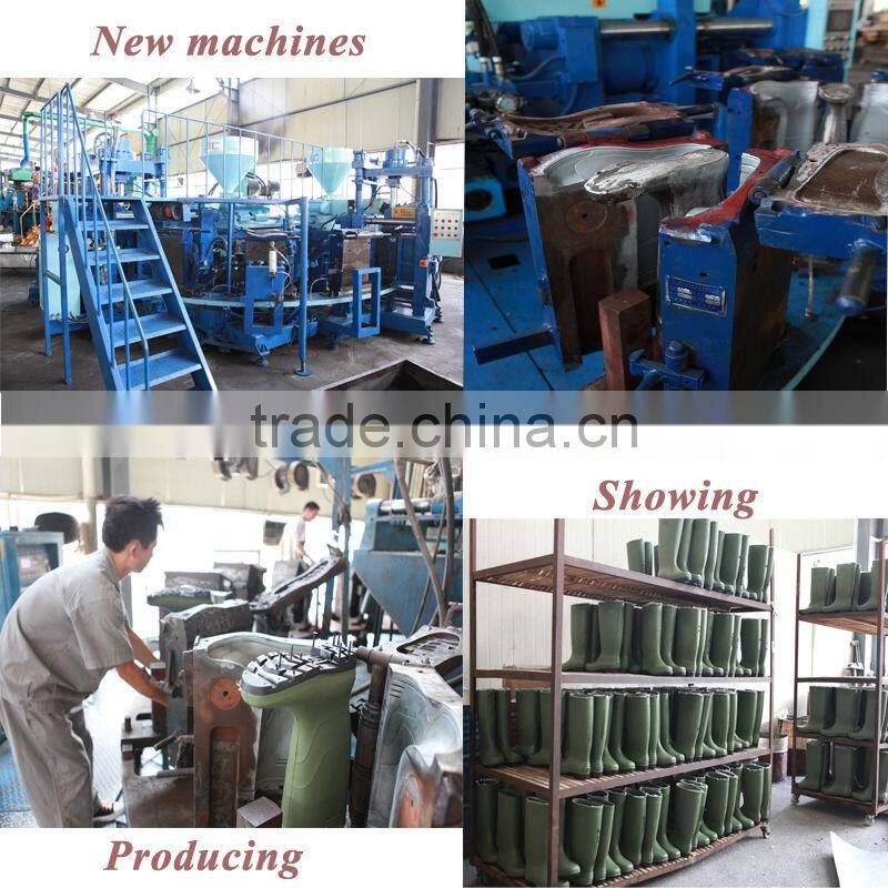 green color fishing and working pvc boots wholesale