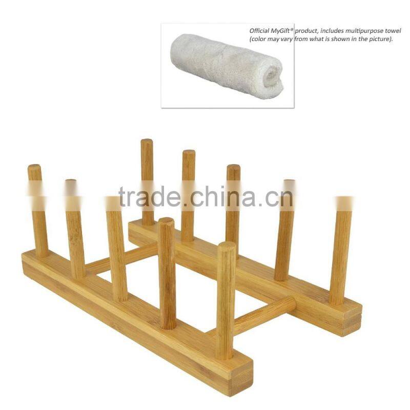 Eco Friendly Bamboo Wood Dish Drying Rack