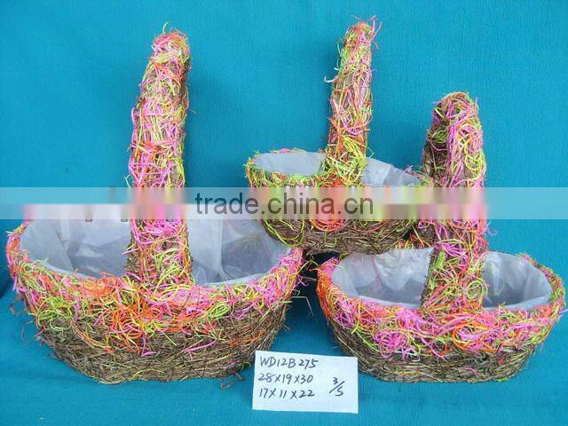 Handmade Decorative Garden Flowerpot with handle