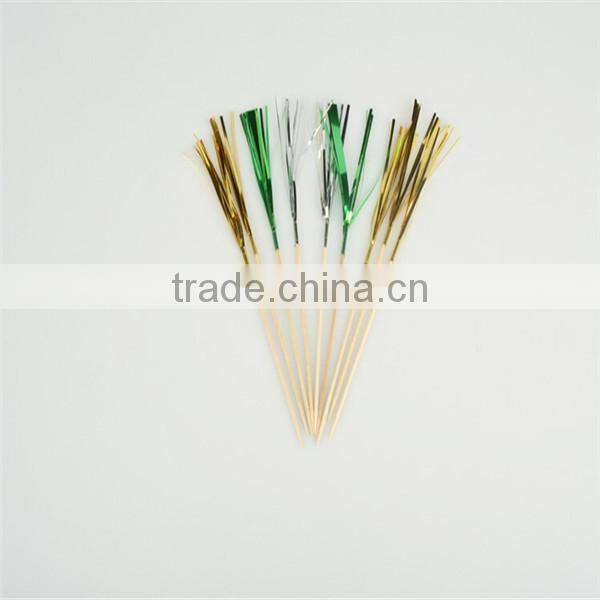 colorfull palmtree disposable cocktail tinsel stick