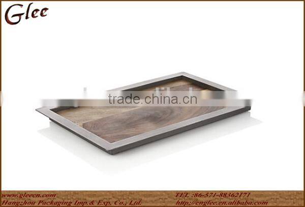 handmade beauty decorate small wooden tray for wedding