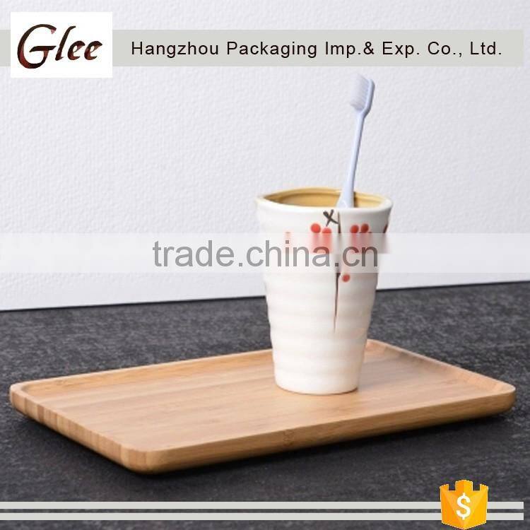Graceful ec-friendly trendy custom environmental rectangular bamboo tray