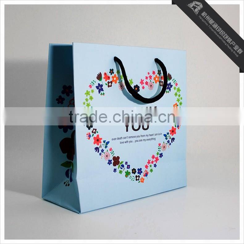 Colorful Printed Custom Made Paper Shopping Bags