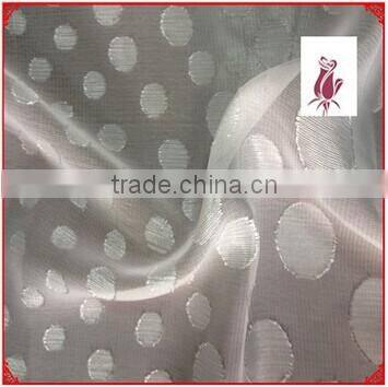 cicheng textile Milky yarn chemical lace fabric for evening dress