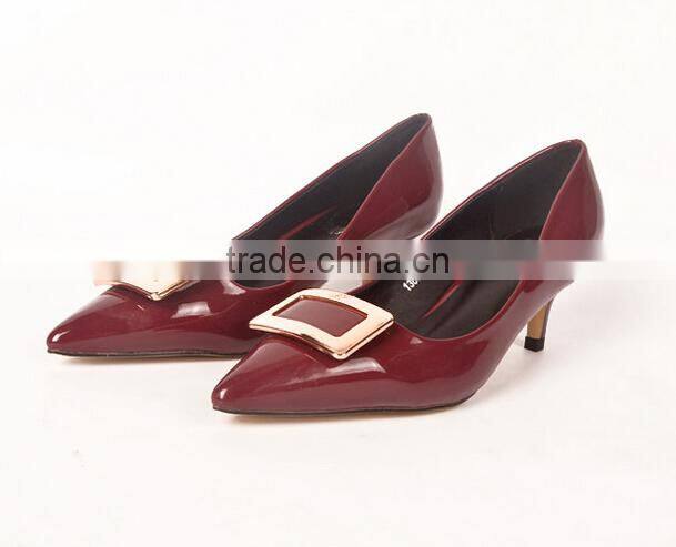 GZY Classics PU Heel Ladies Working Dress Women Shoes 1 Pair