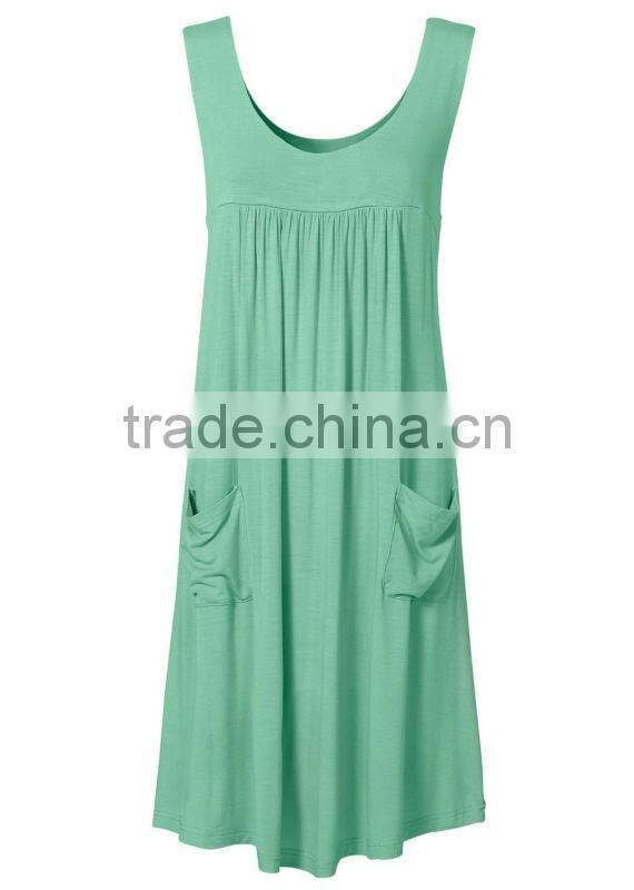 ladies Jersey pinafore fashion jersey dress viscose dress
