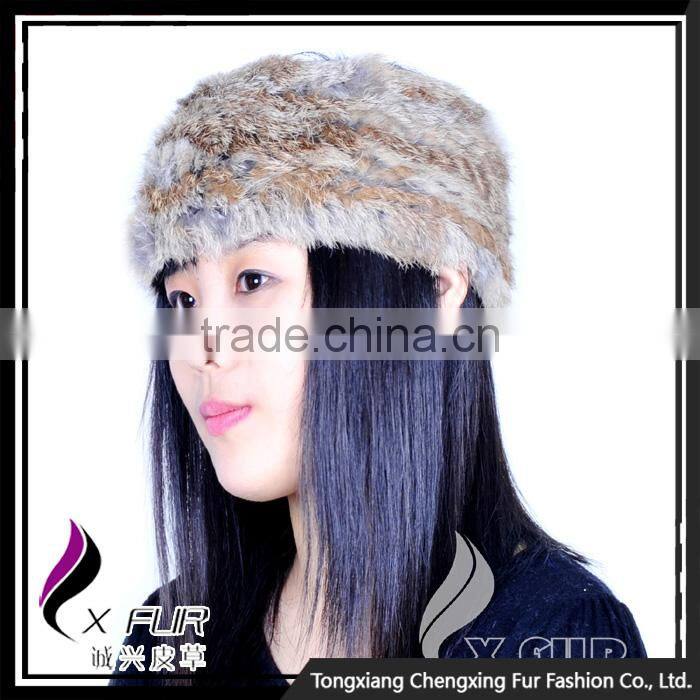 CX-E-14 High Quality Wholesale Ladies Neck Scarf Real Fur Stretch Hair Headband