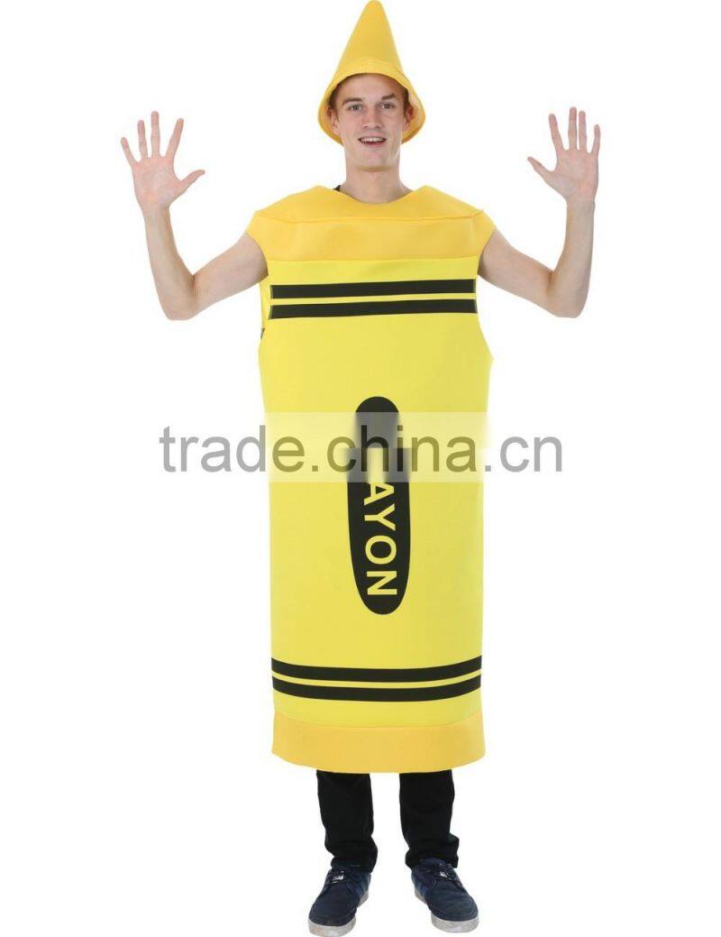 Adult Men's Yellow Crayon Costume
