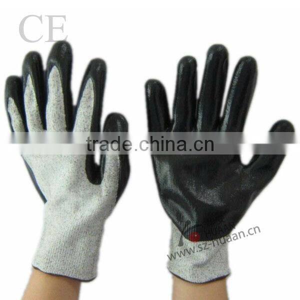 Deenyma anti- cutting gloves/ latex coated cut resistant gloves