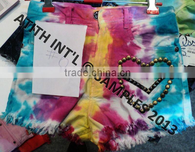 Tie Die Ladies Shorts
