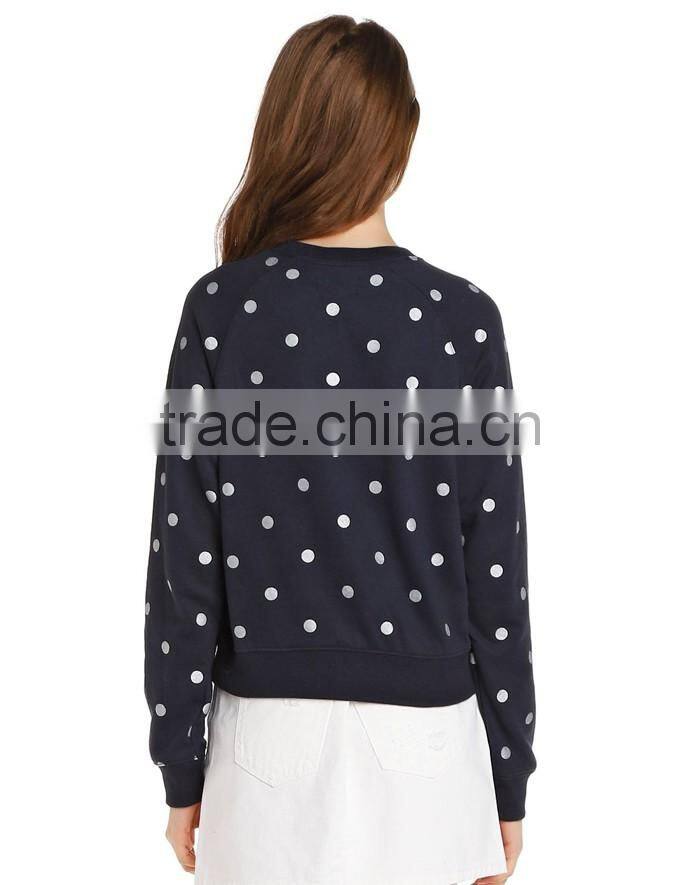 OEM wholesale newly custom fashion non hooded sweatshirt