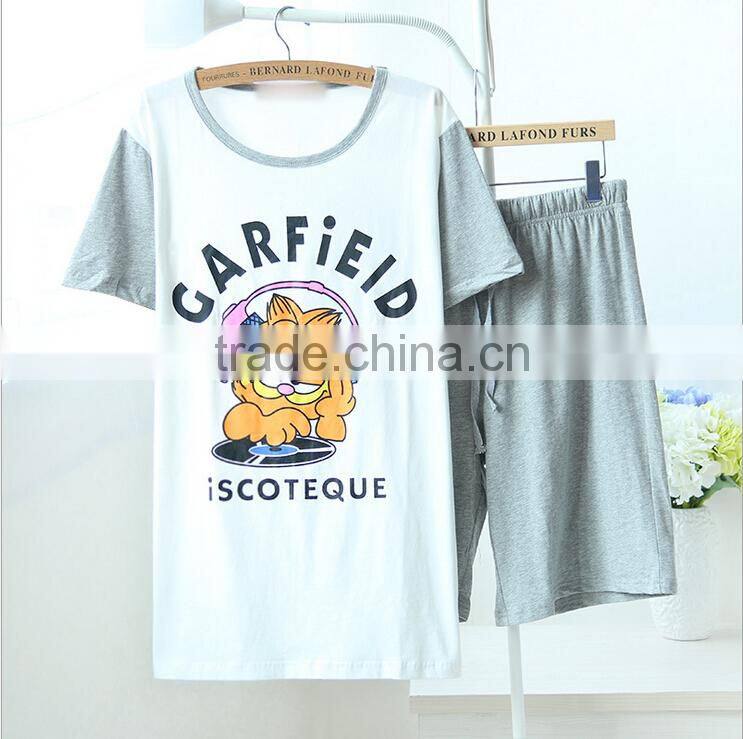 100% Cotton Wholesale Summer adult Pajama Sets