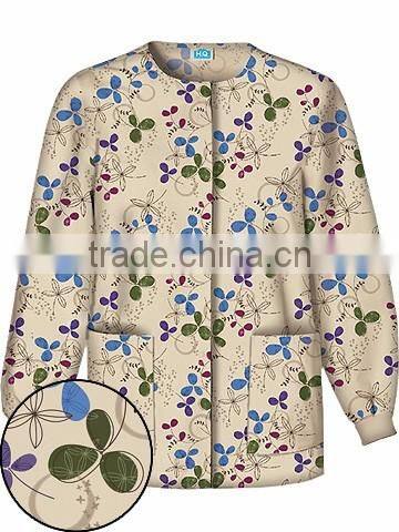 Wholesale Custom Printing Medical/Hospital Scrubs Jackets Top