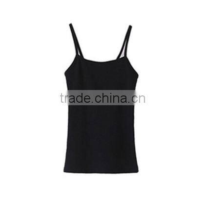 trade assurance promotional 100% cotton custom women blank tank top