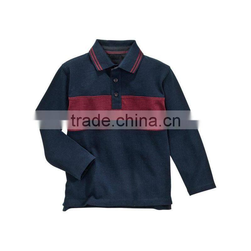 BOYS STRIPED RUGBY POLO T SHIRT