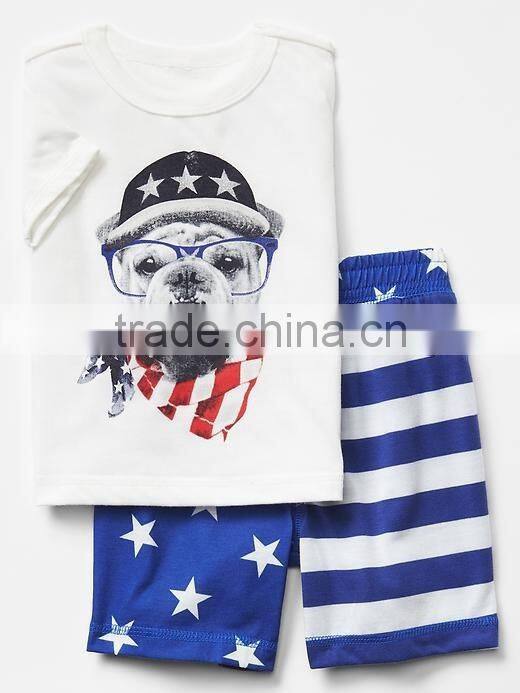 Monkey printed short sleep set for Boys