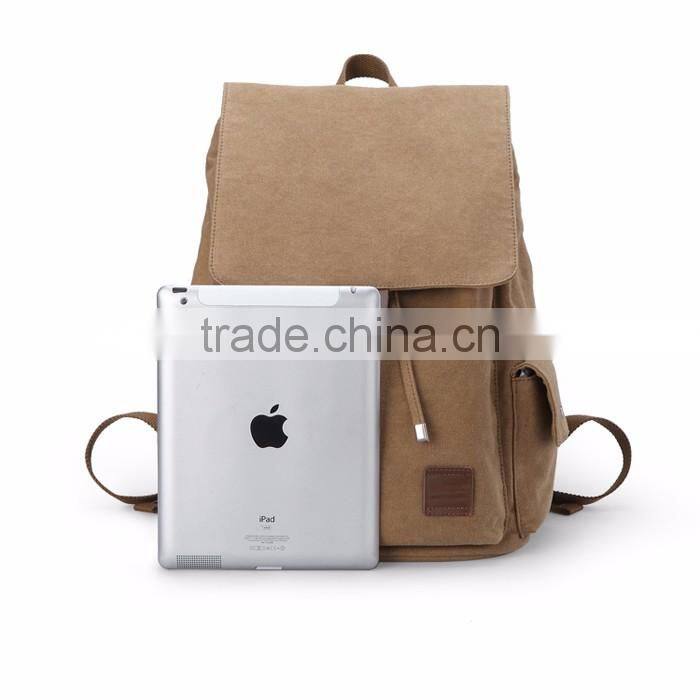 Custom Canvas school Backpack Bag