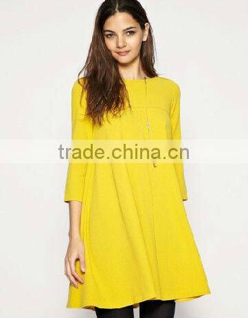Young Ladies Casual Pleated Dresses Clothing Manufacture