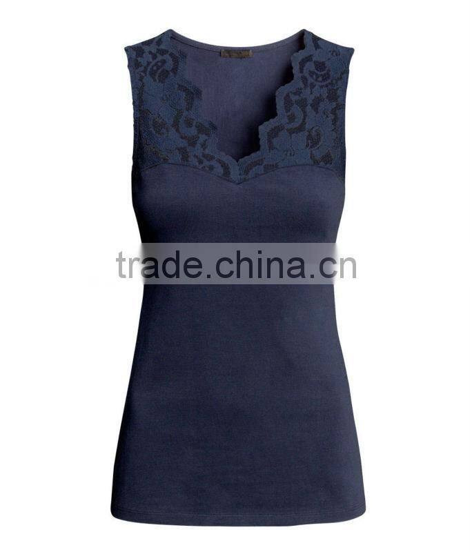 Cotton/Spandex Figure-Fit Tank Top