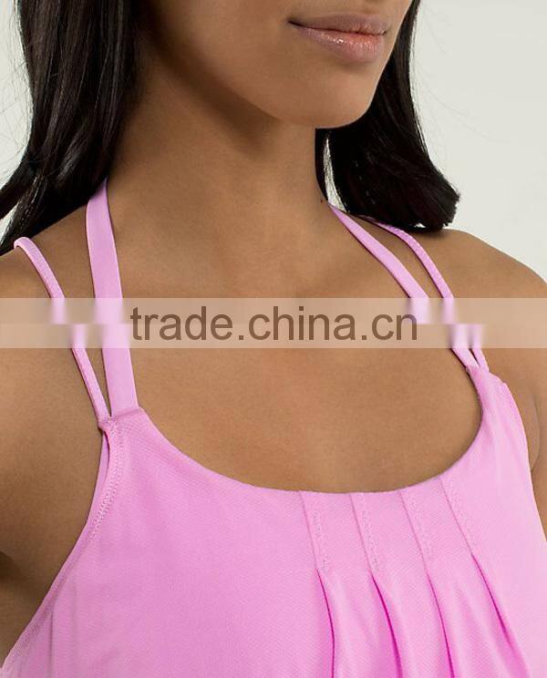 Fashion design Polyester /Spandex dry fit athletic yoga wear body slim wear