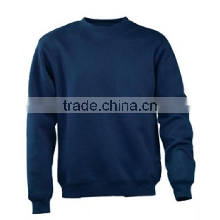 OEM round collar mens plain cropped cotton sweatshirts