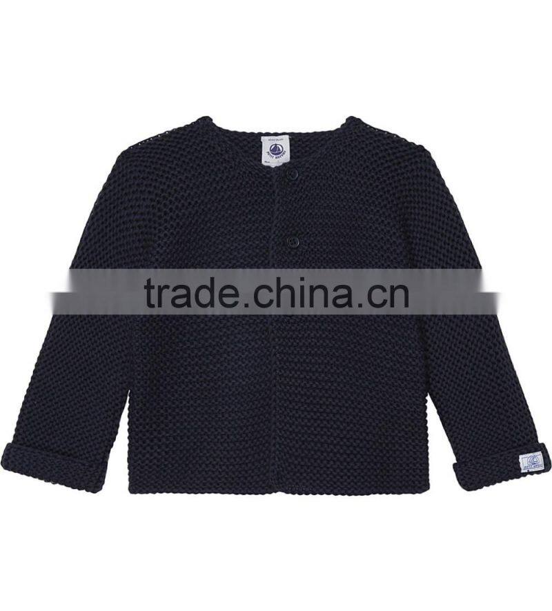 Hot sale 2017 custom new style kids sweater pink children Knitted cotton cardigan cashmere sweater for baby