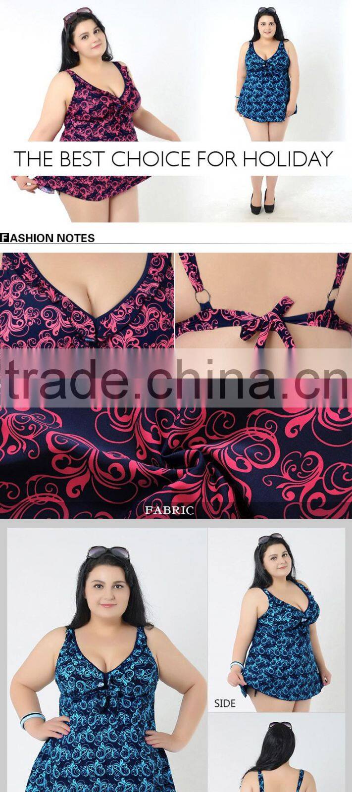 Swimwear large size swimwear swimsuit split bikini swimsuit