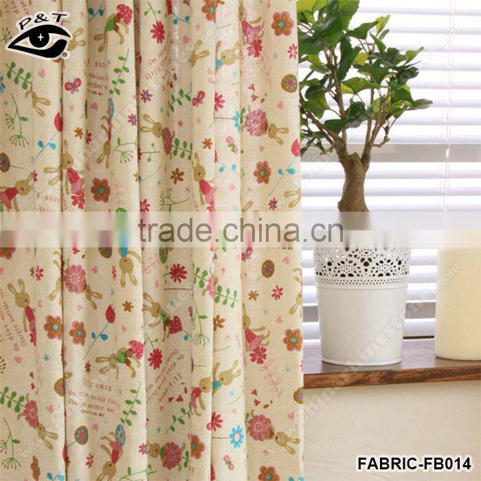 Lovely Rabbit Design Fabric DIY Fabric For Household Fabric Table Cloth Curtain Sofa