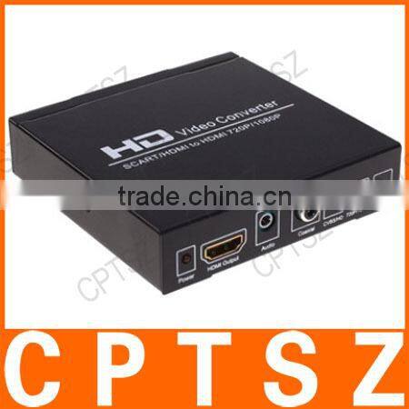 SCART + HDMI to HDMI Video Converter - Black