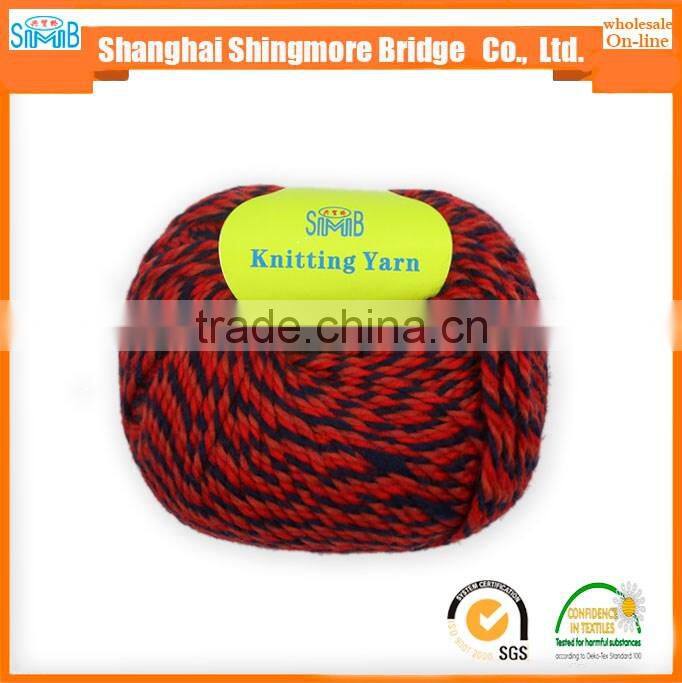 Online shopping knitting yarns china supplier cheapest wholesale oeko tex certified chunky wool yarn for hand knitting sweater