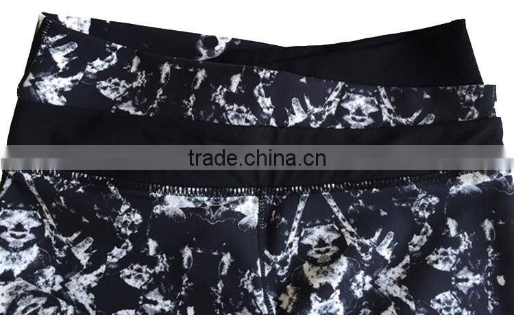 Digital Printed Women's Power Flex Inner Pocket Yoga Running Leggings